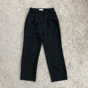 Abercrombie Tailored Relaxed Straight Pant Black Size 2 / 26 Short